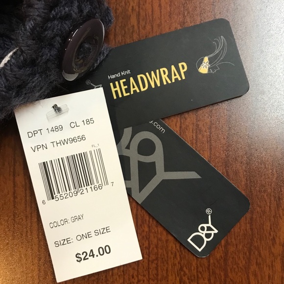 David & Young gray headwrap headband new - Picture 2 of 2